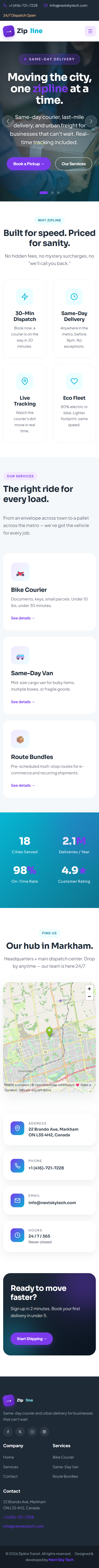 Transport Theme 2 mobile view