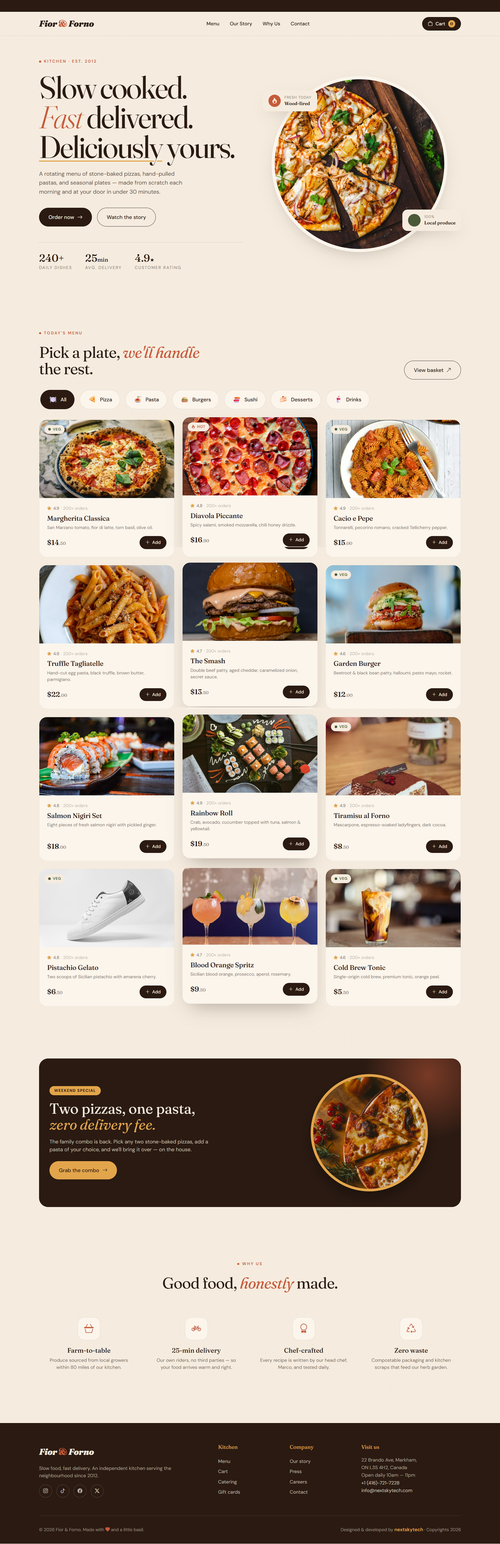 Food Theme 1 tablet view