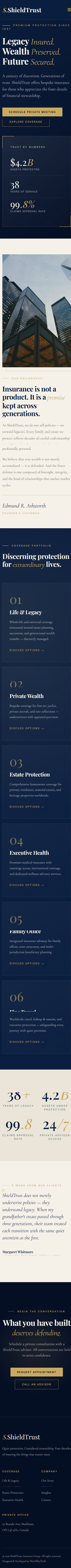 Insurance Theme 2 mobile view