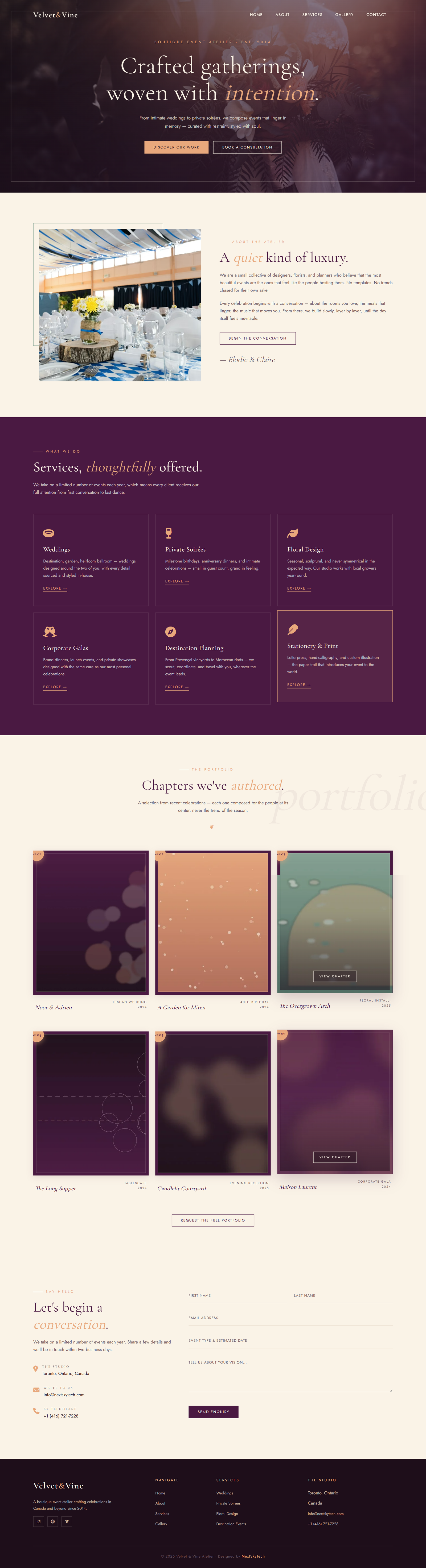 Event Organiser Theme 1 tablet view